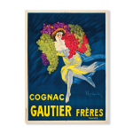 Cognac Gautier Freres 1907 Art Print - A1