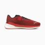 Puma Men's Eternity Nitro Road Running Shoes- Intense Red- Black- Silver - 7