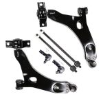6PC K80405 K80406 ES3587 ES3588 EV419 Front Lower Control Arm Inner Outer Tie Rod End Kit For Ford Focus 2000 2001 2002 2003