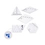 Alanes 5PCS Quilting Ruler Patchwork Sewing Cutting Craft Ruler Diy Tools