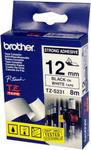 Brother Tz-s231 Extra Strength P-touch Tape On White 12mmx8m 12mmx8m Black