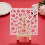 1PC Creative Maple Leaf Pattern Template Diy Graffiti Drawing Template Reusable Drawing Template Suitable For Wall Patio Wood So