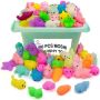 80 Pack Mochi Squishy Bulk Fidget Sensory Toy Party Favors For Kids