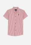 Polo Boys Lance Striped Short Sleeve Shirt - Samba Red