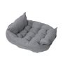 1-PIECE Corduroy Pet Sofa Bed With Pillow For Dogs & Cats
