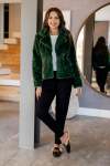 Prato - Short Faux Fur Lined Jacket Bottle Green