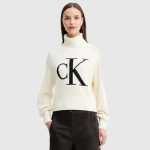 Calvin Klein Blown Ck Loose Sweatshirt - XL White