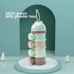 Portable Milk Powder Box Large Capacity Colorful Multi-layer Food Supplement Box Milk Powder Formula Dispense Halloween Thanksgi