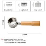 Coffee Accessories Portafilter Compatible For Delonghi C Beech Wood