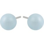 Xp Pearl Swarovski Earrings - Light Blue