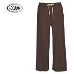 Melange Knit Wide Leg Pants - Chocolate L xl