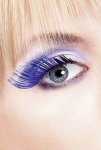 Black Blue Feather Eyelashes