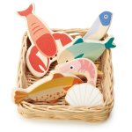 Wooden Toy Seafood Basket