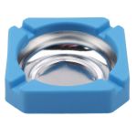 Plastic Stainless Steel Square Edging Ashtray