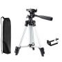 Portable Aluminium Tripod With Carrying Bag - Silver