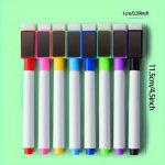 8-COLOR Dry Erase Marker With Magnetic Marker Suitable For Office Whiteboard And Calendar Refrigerator Halloween And Christmas G