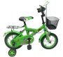 Generic Green Bmx Sport 16-INCH Kids Bike With Trainer Wheels 14 Cm Single Speed Multicolour