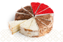 4 Cake Variety Pack: Mozart Chocolate Nostalgia Vanilla Dream Red Velvet - Large