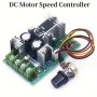 Dc Motor Speed Controller 10-60V Pwm Motor Speed Control Switch 20A High Power Drive Module Voltage Regulator For Brush Motors Hard Wired Room Electrical