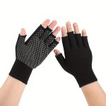 1PAIR Breathable Half-finger Gloves For Outdoor Activities - Anti-slip Grip For Fishing Cycling And Driving