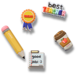 Best Teacher Jibbitz - Multi Osfa