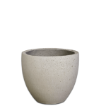Premium Egg Plant Pot - Medium 430MM X 485MM Flinted White Pot Only
