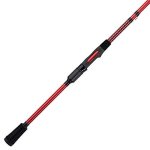 Ugly Stik 7' Carbon Spinning Rod One-piece 6-12LB Line Rating Medium Power Fast Action 3 16-5 8 Oz. Lure Rating Red black