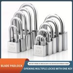 Stainless Steel Waterproof Padlock - Rust-proof Anti-theft Door Lock With Multiple Keys For Easy Access