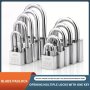 Stainless Steel Waterproof Padlock - Rust-proof Anti-theft Door Lock With Multiple Keys For Easy Access