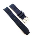 Fkm Rubber Vented Rm Style Watch Strap - Blue Steel Hardware - 22MM