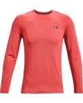 Men's Ua Rush Seamless Long Sleeve - Venom RED-690 Sm