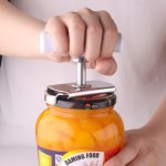 1PC Effortlessly Open Cans And Bottles With Stainless Steel Opener - Perfect For Restaurant And Hotel Kitchens. Eid Al-adha Muba