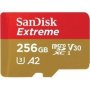 SanDisk Extreme 256GB Micro Sdxc Card Red/gold