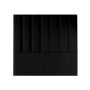 Maya Velvet Panel Headboard Black Single