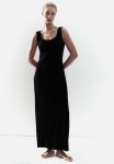 Long Jersey Dress - Black