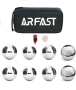 - 8 Metal Balls Boule Game Set With Storage Bag