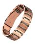 Jecanori 3X Strength Copper Bracelets For Men Mens Pure Copper Magnetic Bracelet With Upgraded 3800 Gauss Magnets Premium Fold-over Clasp & Sizing T