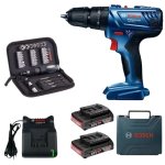 Bosch - Impact Drill Kit GSB-180-LI With 38 Piece Blue Mixed Set