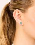 Goldair Gold Cubic Zirconia Evil Eye Stud Earrings