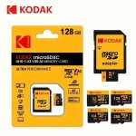 Kodak Microsdxc Uhs-i U3 V30 A1 Memory Storage 32GB/64GB/128GB/256GB - 4K Ultra HD Compatible With Adapter For Smartphone PC Spe