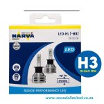 Germany H3 Range Performance LED Headlight Bulb Set 12V 24V 19W