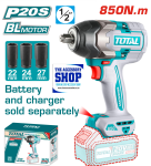 Impact Wrench 850NM Cordless Total Tools With Or Without Battery TIWLI20851