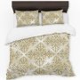 Vintage Gold Duvet Cover Set Queen