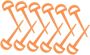 12PCS Plastic Tent Pegs Heavy Duty Camping Stakes Replacement Tent