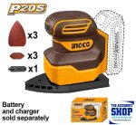 Sander Palm Cordless 20V Ingco Tool Only CPSLI2014