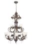 Chandelier Light Brown Gold