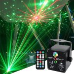 1PC USB 3 In 1 LED Stage Lights Dj Strobe Lights Disco Lights Rgb Projector Party Lights With Remote Control For Bar Stage Chris
