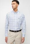Mens Zola Long Sleeve Classic Shirt In Blue Multi - Blue Multi 4XL