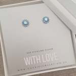 Brianna 925 Sterling Silver Crystal Ear Studs Size: 7.8X7.8MM