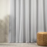 Capri Taped Sheer Curtain - Silver - 270X250CM